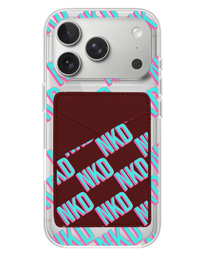 iPhone Phone Wallet Case - Diagonal Initial Monogram 4.0
