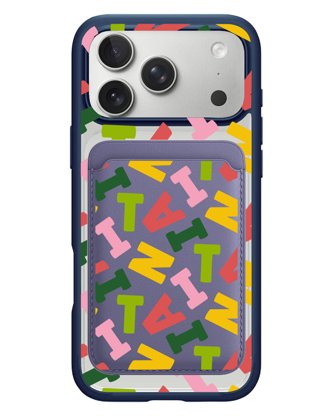 iPhone Magnetic Wallet Case - Scattered Monogram 3.0