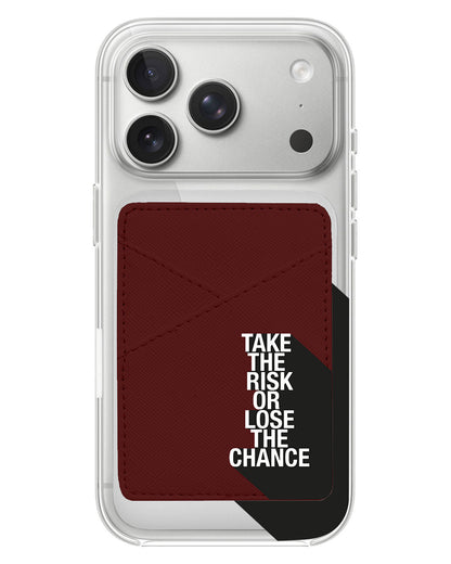 iPhone Phone Wallet Case - Take The Risk