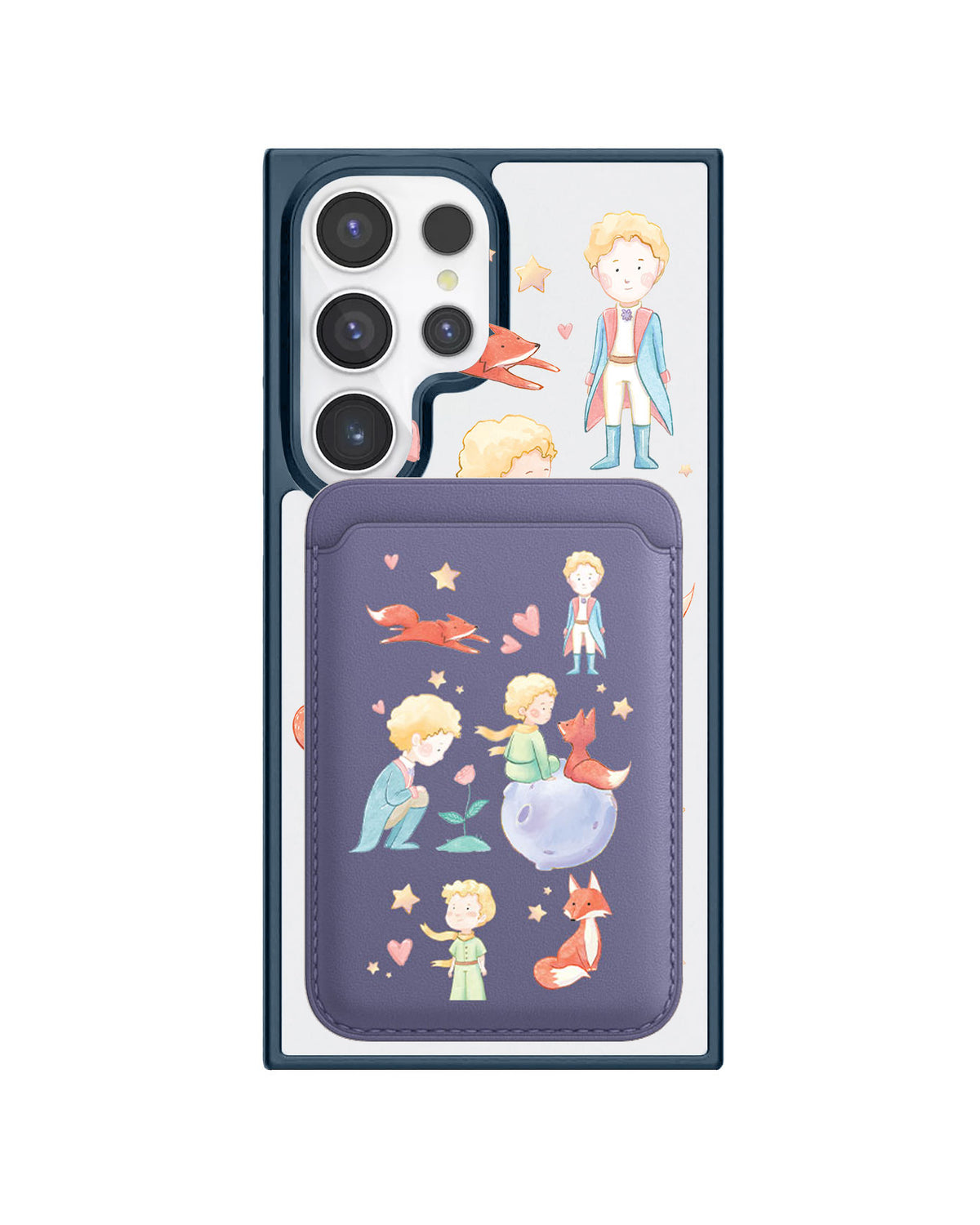 Android Magnetic Wallet Case - Little Prince & Fox