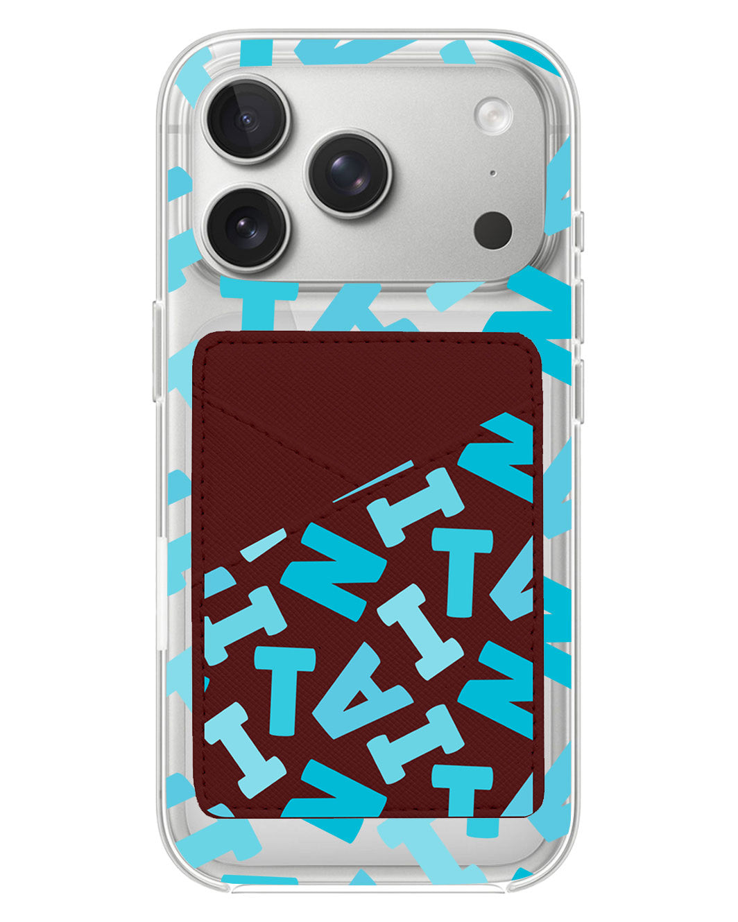 iPhone Phone Wallet Case - Scattered Monogram 5.0