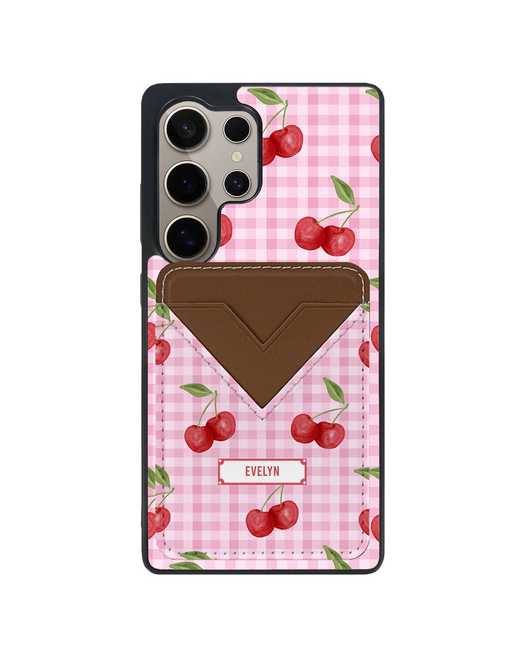 Android Avant Wallet Case - Cherry Tartan