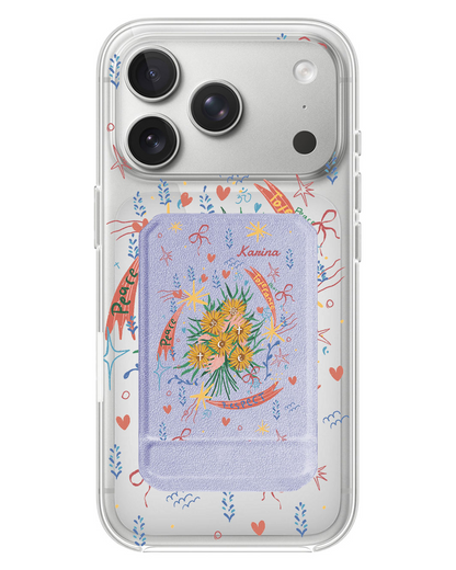 iPhone Magnetic Multifold Wallet - Peace