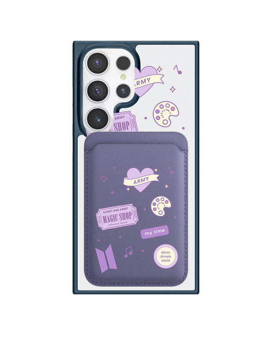 Android Magnetic Wallet Case - BTS Sticker Pack
