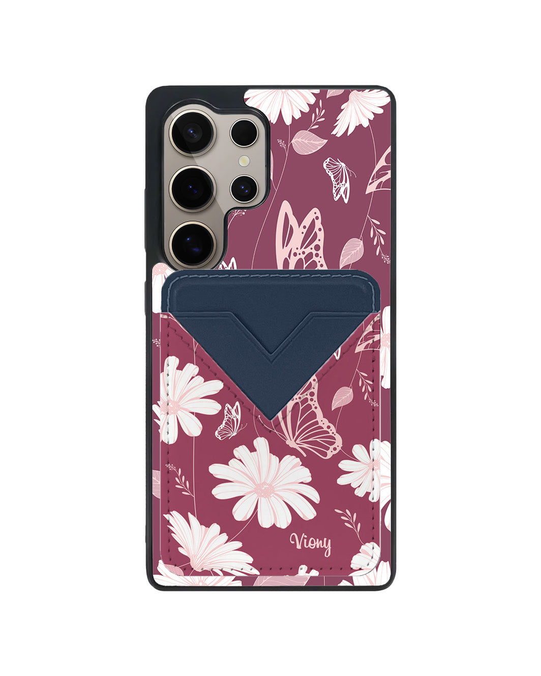 Android Avant Wallet Case - Butterfly & Daisy