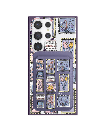 Android Magnetic Wallet Case - Time to Bloom