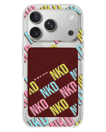 iPhone Phone Wallet Case - Diagonal Initial Monogram 3.0