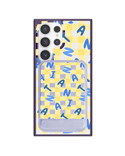 Android Magnetic Multifold Wallet - Checkered Monogram 3.0