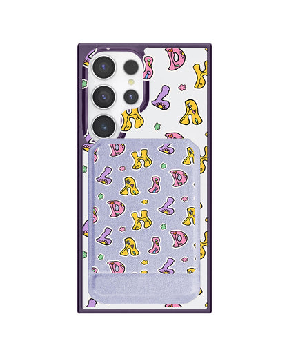 Android Magnetic Multifold Wallet - Playful Monogram 7.0