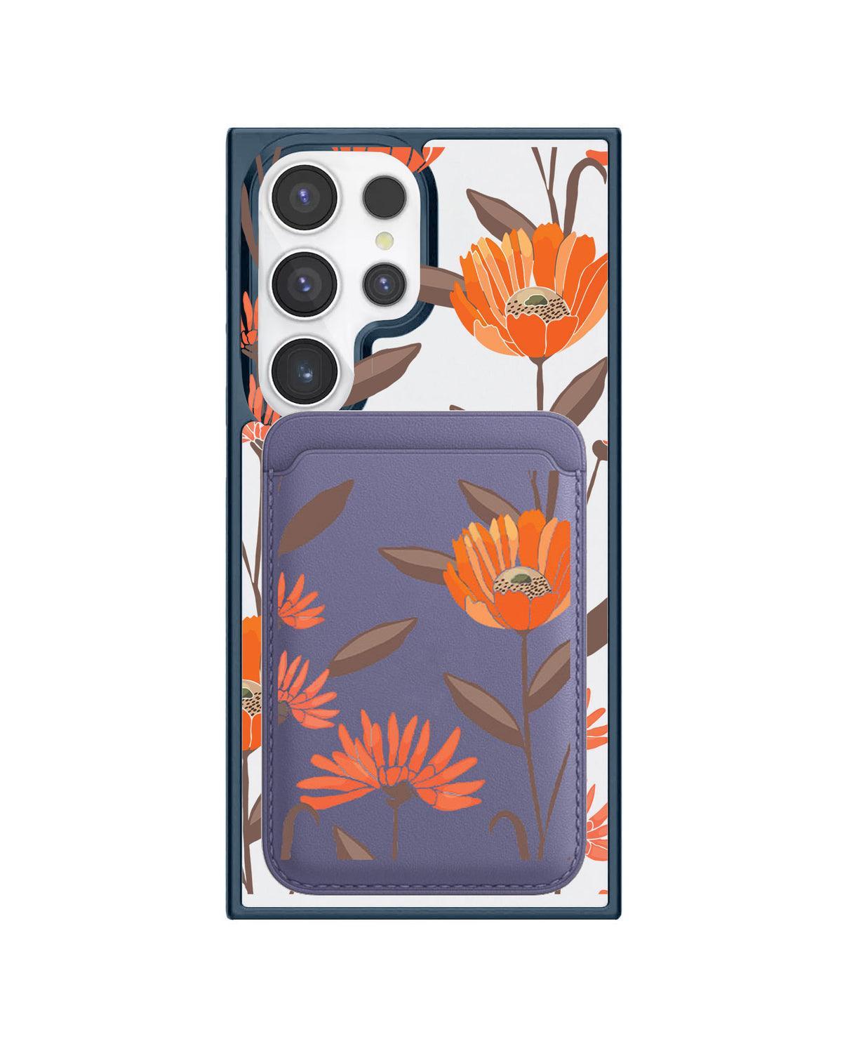 Android Magnetic Wallet Case - November Marigold
