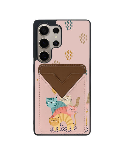 Android Avant Wallet Case - Rainbow Meow 2.0