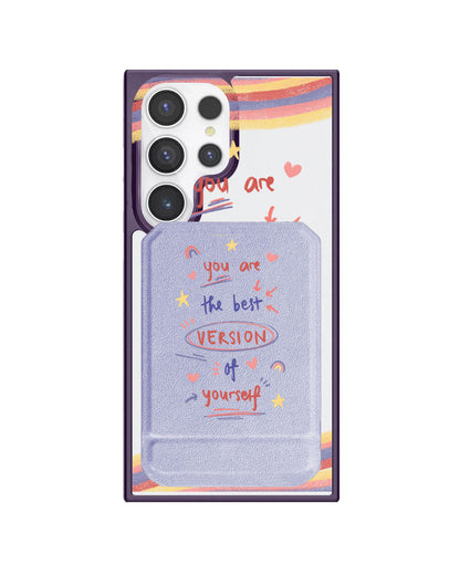 Android Magnetic Multifold Wallet - Love Yourself