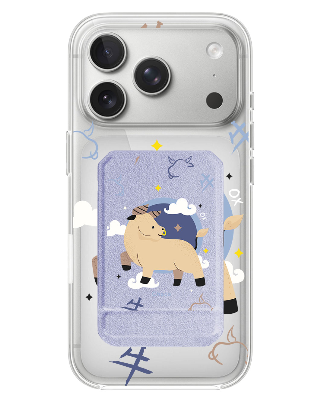 iPhone Magnetic Multifold Wallet - Ox (Chinese Zodiac / Shio)