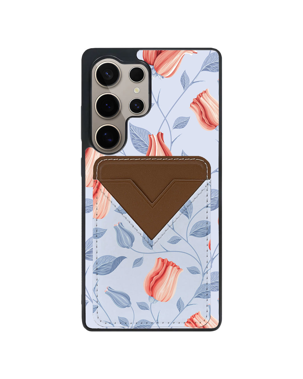Android Avant Wallet Case - Red Tulips