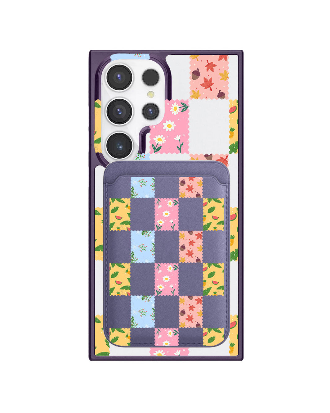 Android Magnetic Wallet Case - Four Seasons Stamps