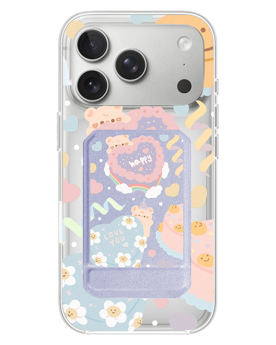 iPhone Magnetic Multifold Wallet - Cake Party