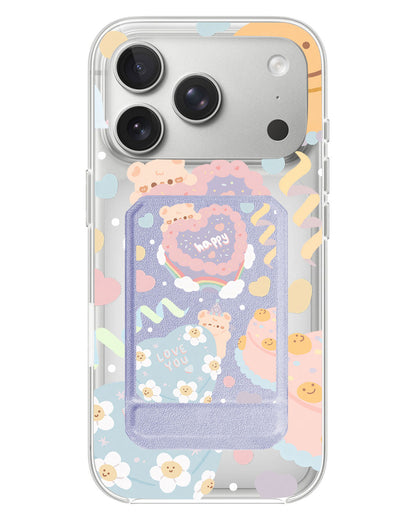 iPhone Magnetic Multifold Wallet - Cake Party