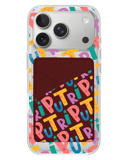 iPhone Phone Wallet Case - Playful Monogram 4.0