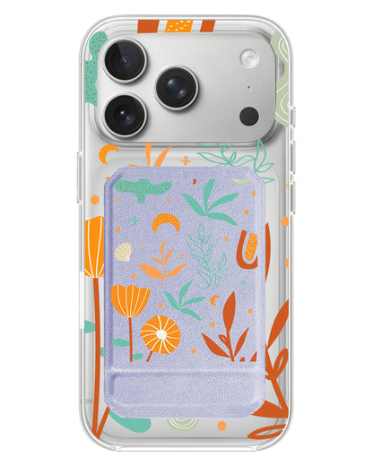 iPhone Magnetic Multifold Wallet - Autumn Botanical