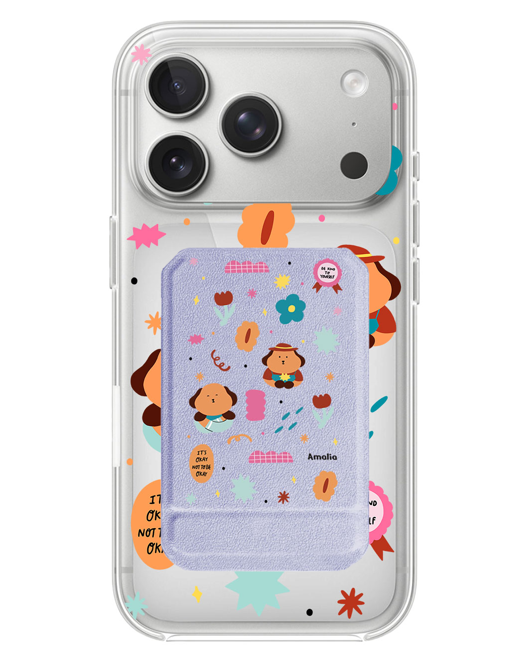 iPhone Magnetic Multifold Wallet - Selflove Garden