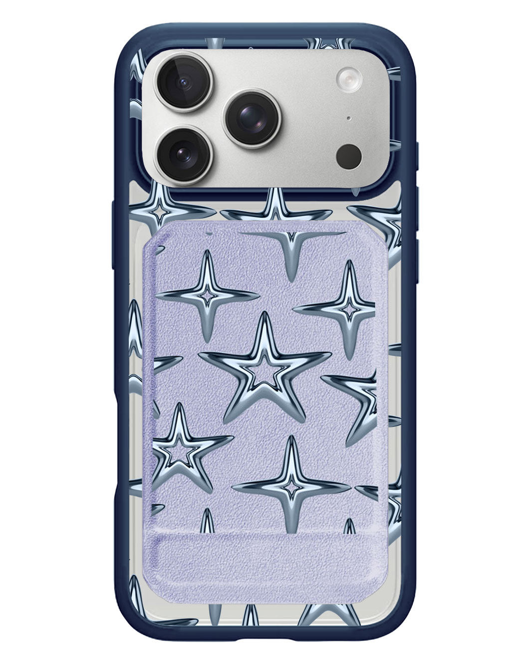 iPhone Magnetic Multifold Wallet - Chrome Star