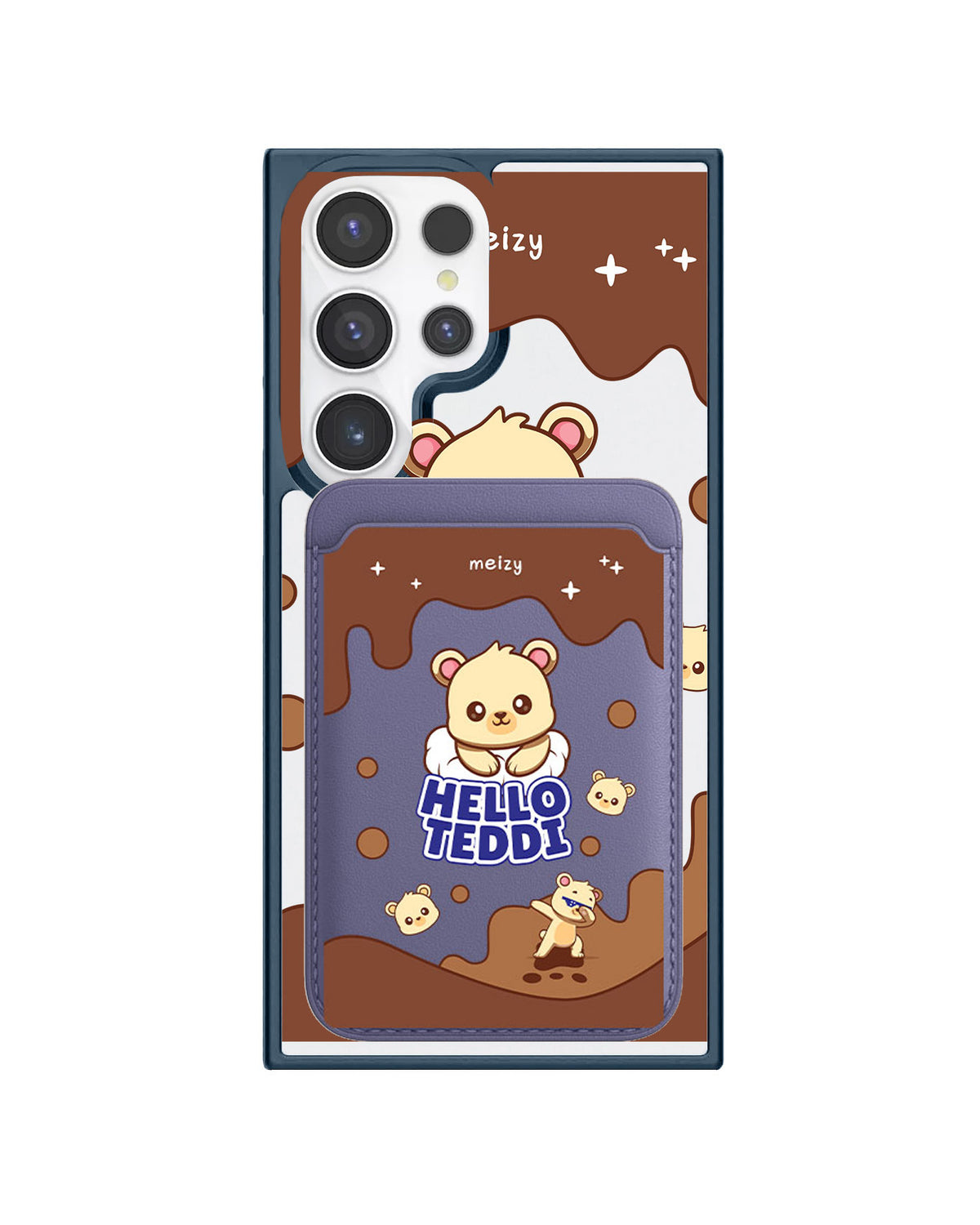 Android Magnetic Wallet Case - Hello Teddy 1.0