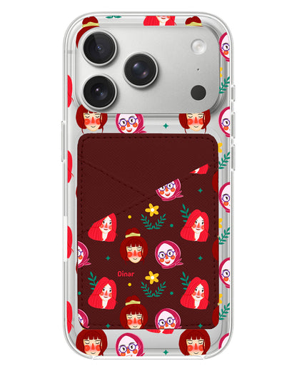 iPhone Phone Wallet Case - Lovely Faces