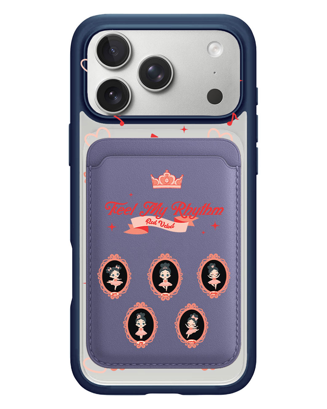 iPhone Magnetic Wallet Case - Red Velvet Feel My Rhythm