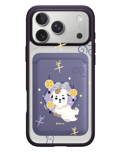 iPhone Magnetic Wallet Case - Goat (Chinese Zodiac / Shio)