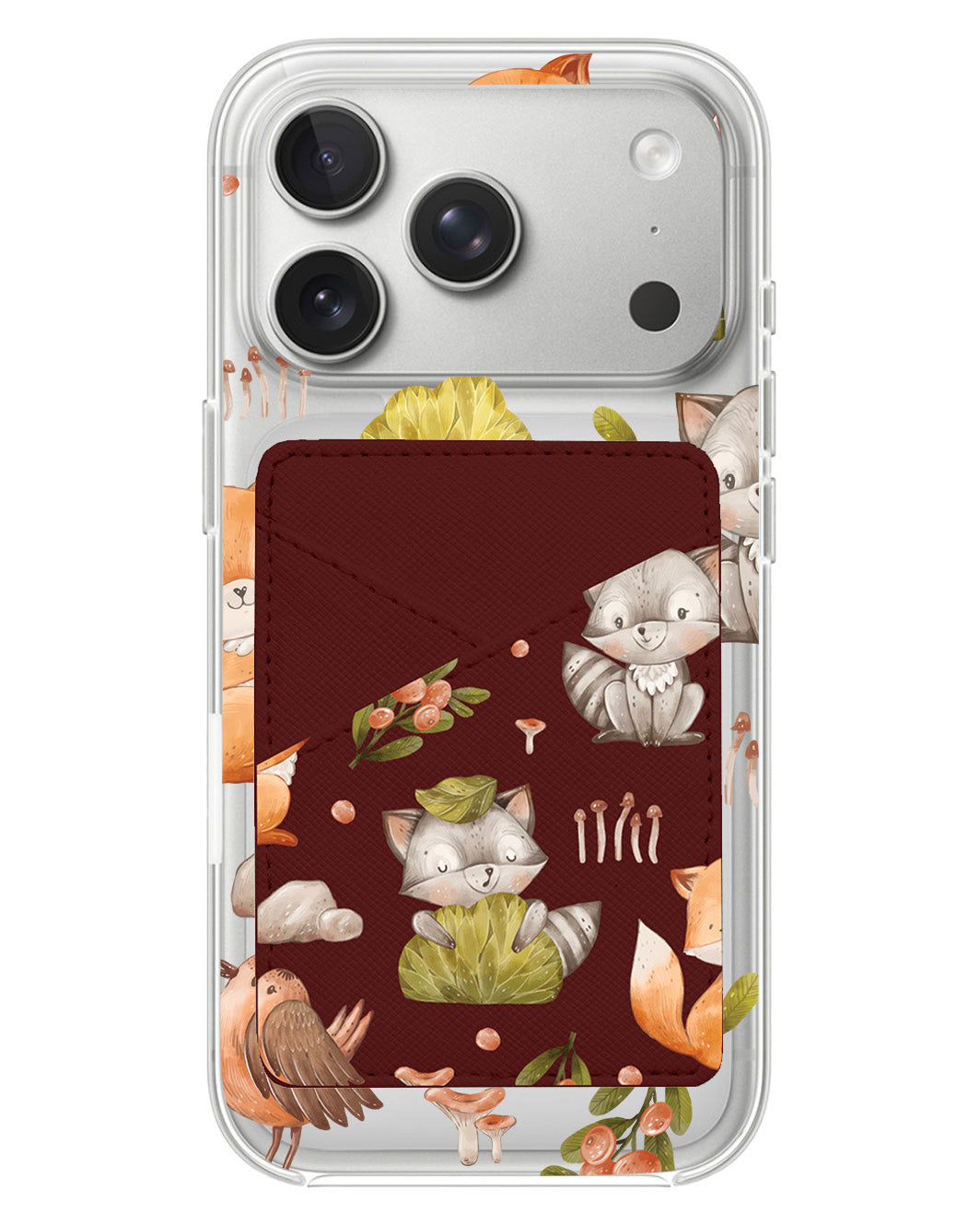 iPhone Phone Wallet Case - Racoon And Friends