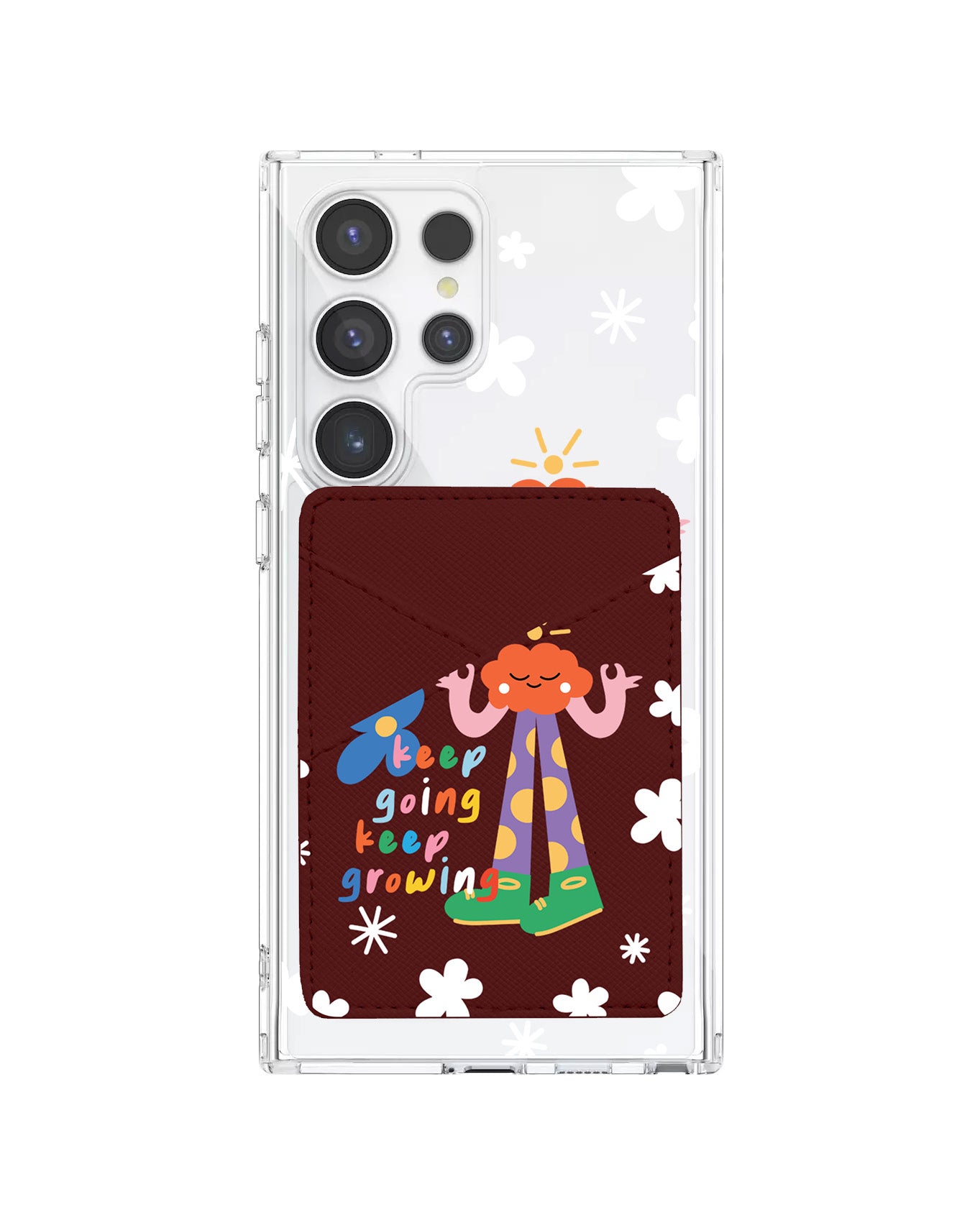 Android Phone Wallet Case - Keep Growing