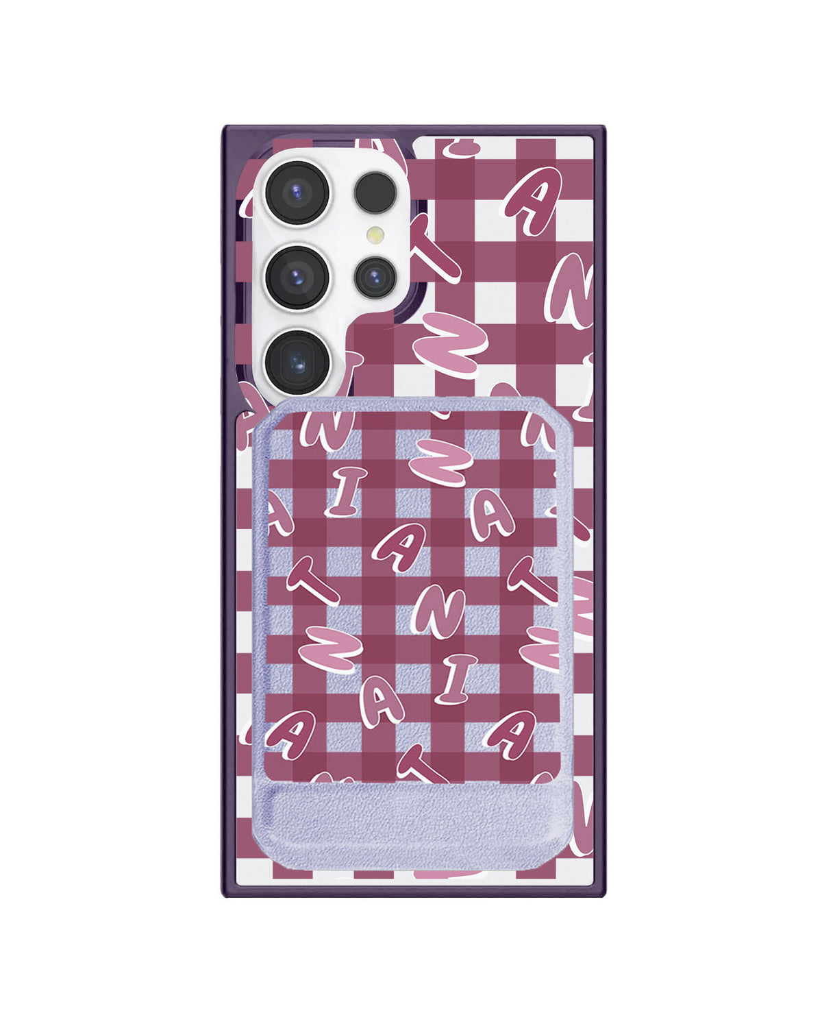 Android Magnetic Multifold Wallet - Checkered Monogram 2.0