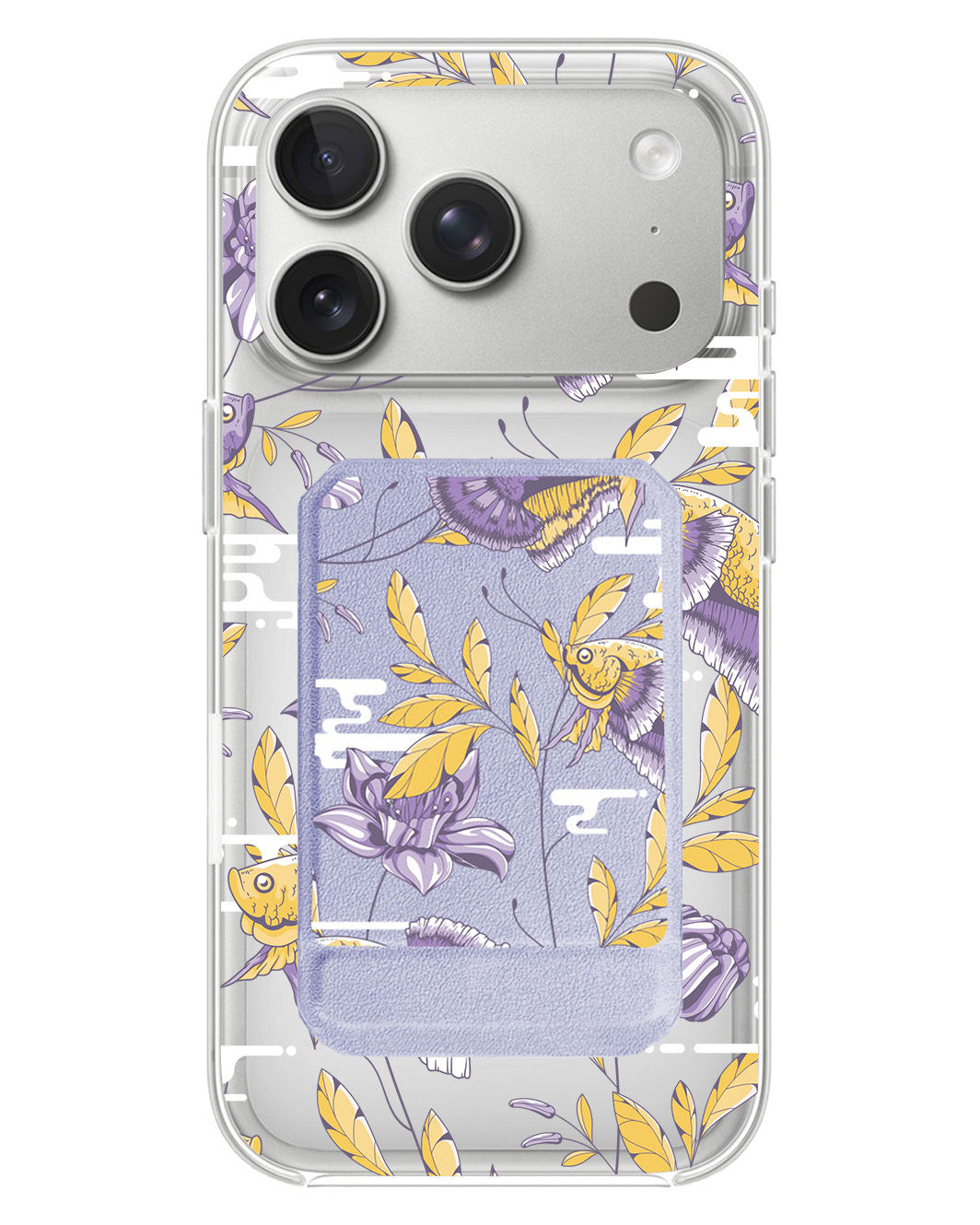 iPhone Magnetic Multifold Wallet - Fish & Floral 5.0