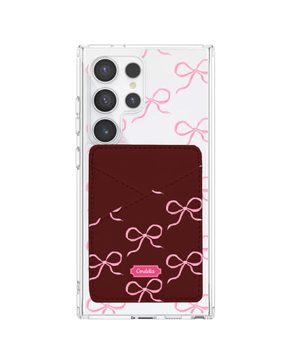 Android Phone Wallet Case - Coquette Pink Bow