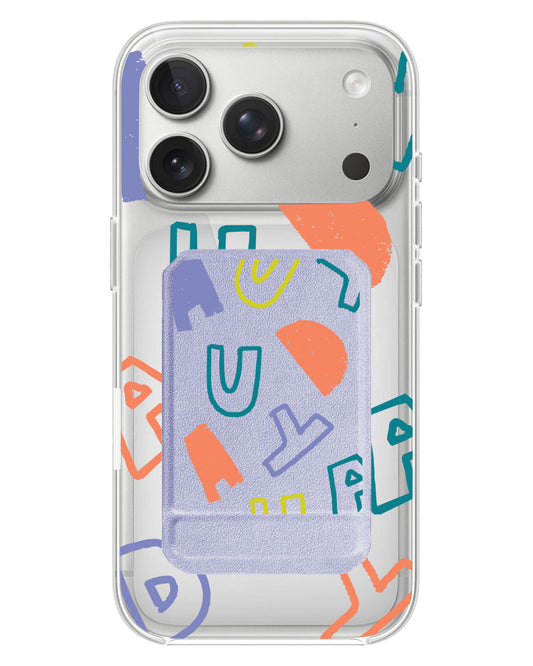 iPhone Magnetic Multifold Wallet - Weird Monogram
