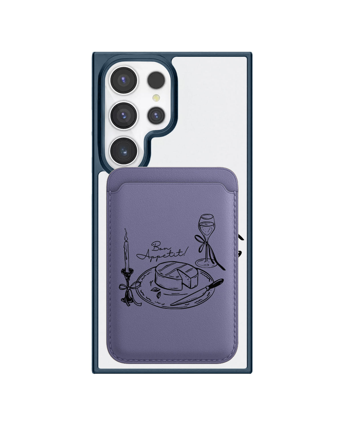 Android Magnetic Wallet Case - Bon Appetit