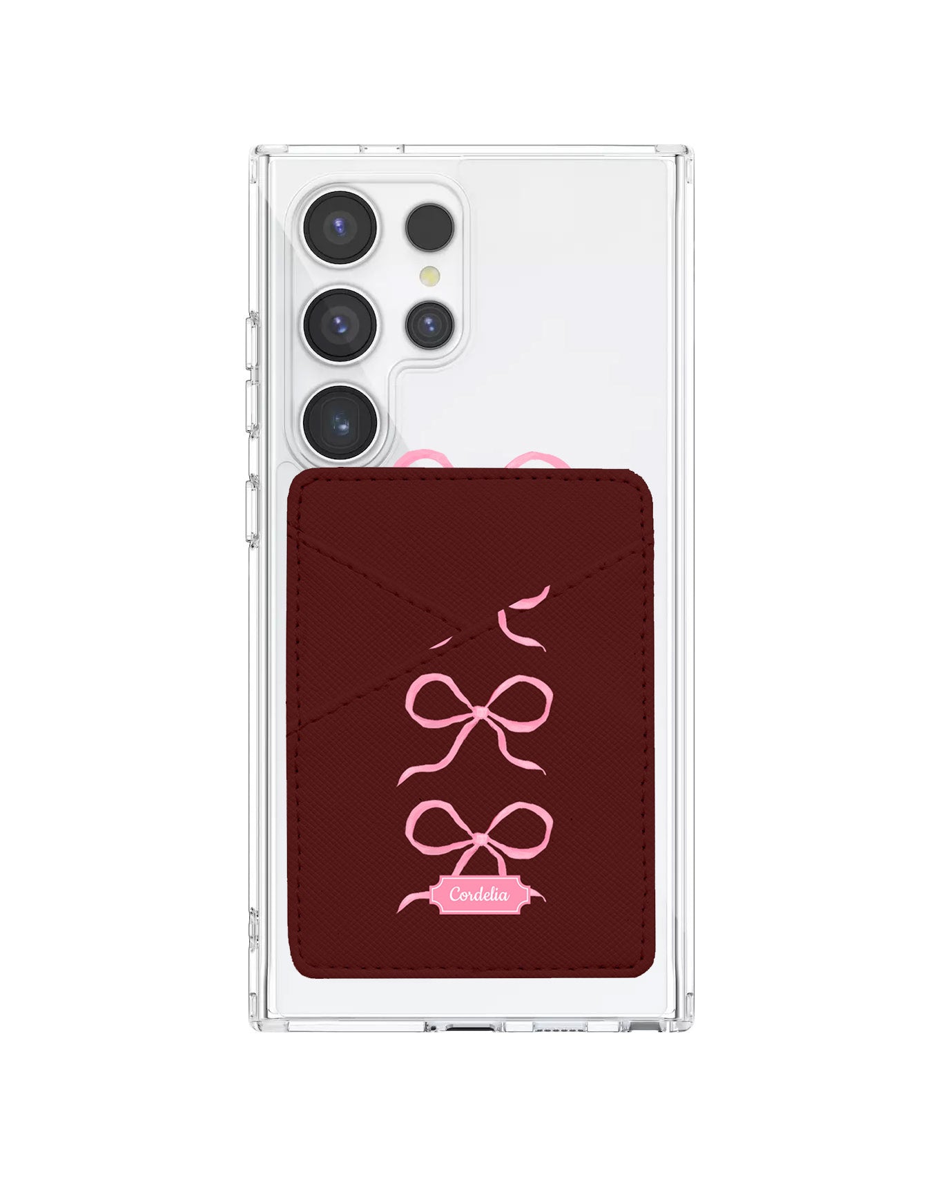 Android Phone Wallet Case - Coquette Triple Bow