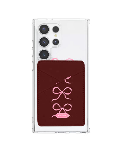 Android Phone Wallet Case - Coquette Triple Bow