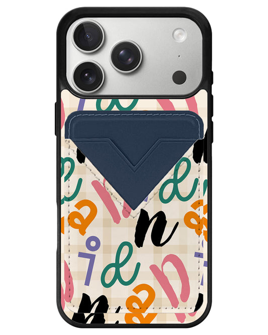 iPhone Avant Wallet Case - Playful Monogram 3.0