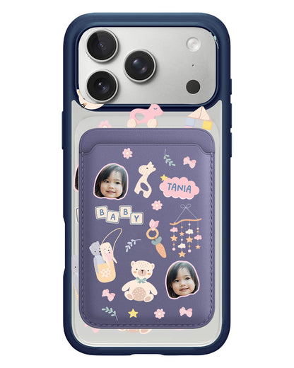 iPhone Magnetic Wallet Case - Face Grid Girl Toys