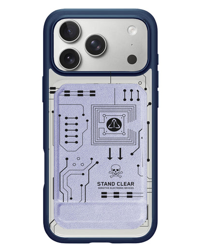 iPhone Magnetic Multifold Wallet - Circuit Black