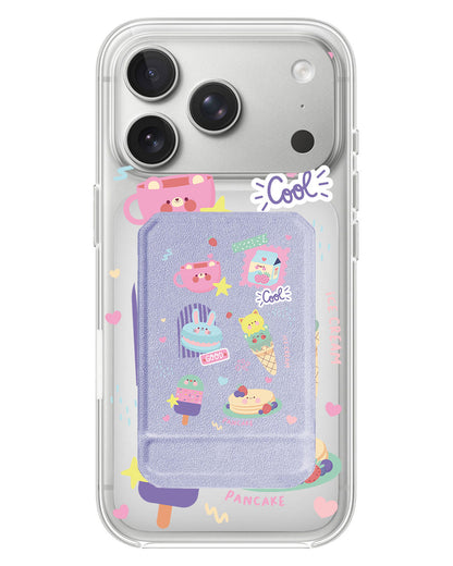 iPhone Magnetic Multifold Wallet - Sweet cafe