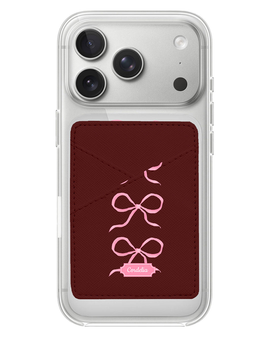 iPhone Phone Wallet Case - Coquette Triple Bow