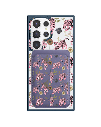Android Magnetic Wallet Case - Tigre Rosa