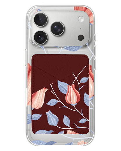 iPhone Phone Wallet Case - Red Tulip