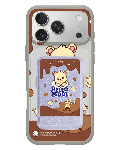 iPhone Magnetic Multifold Wallet - Hello Teddy 1.0