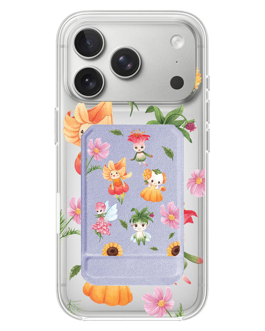 iPhone Magnetic Multifold Wallet - Magical Garden