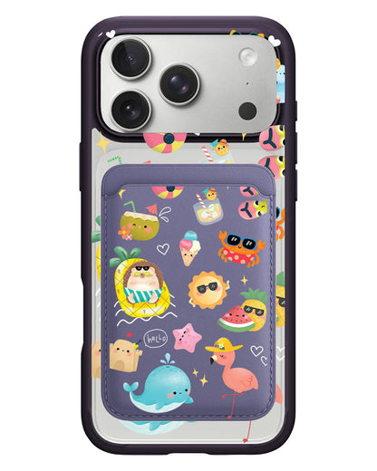 iPhone Magnetic Wallet Case - Summer