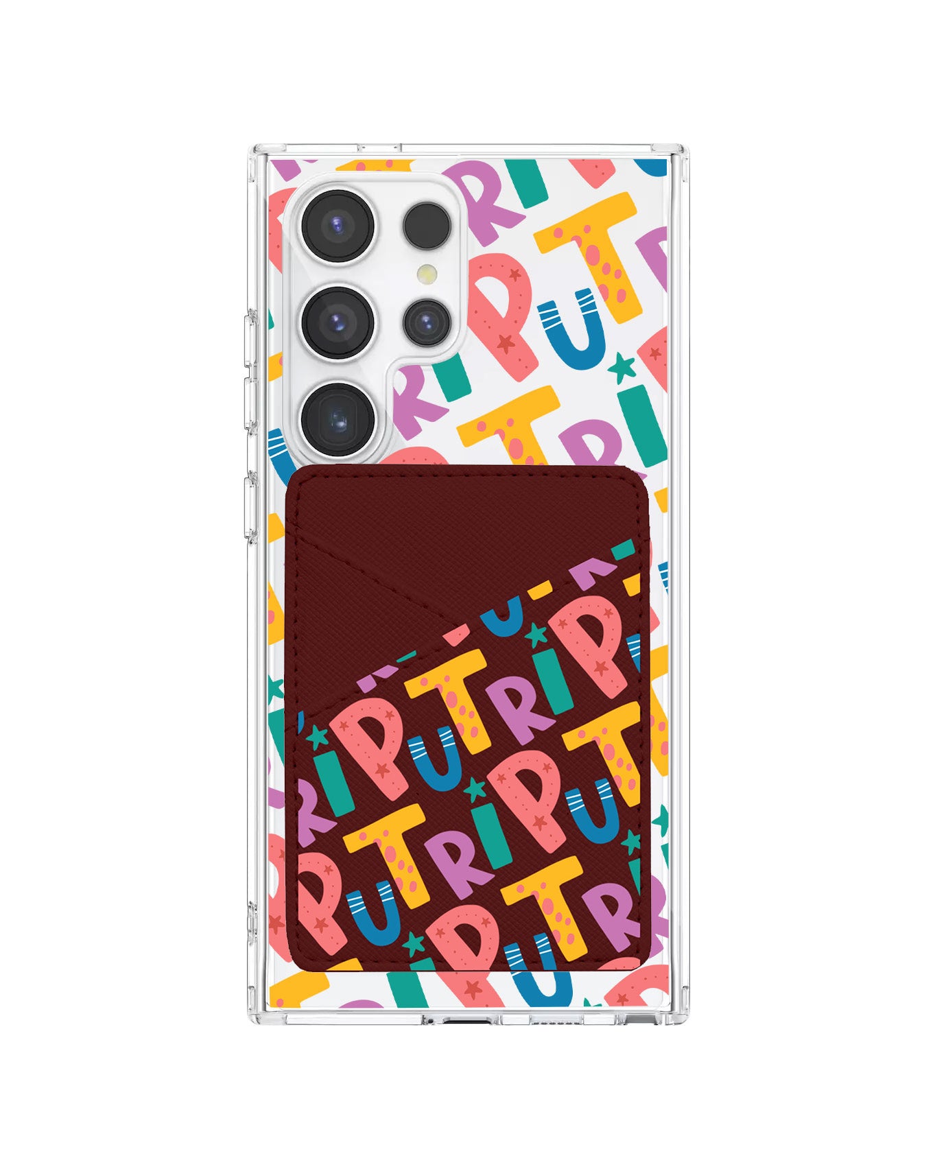Android Phone Wallet Case - Playful Monogram 4.0