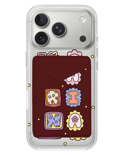 iPhone Phone Wallet Case - Adorable Monogram 2.0